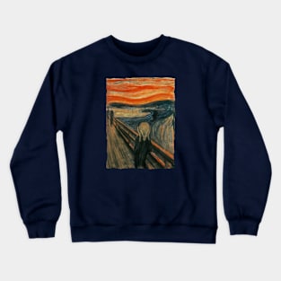 The Scream by Edvard Munch Crewneck Sweatshirt